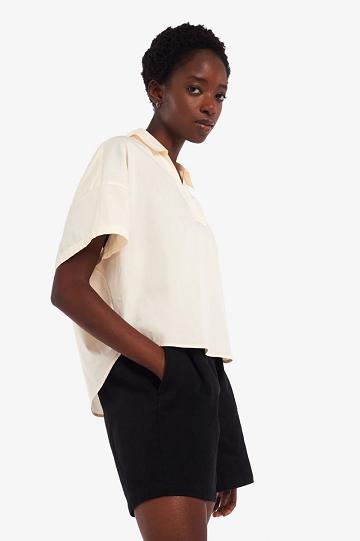 Fred Perry Oversized Woven Naisten Paidat Valkoinen | FI 1073OKIR